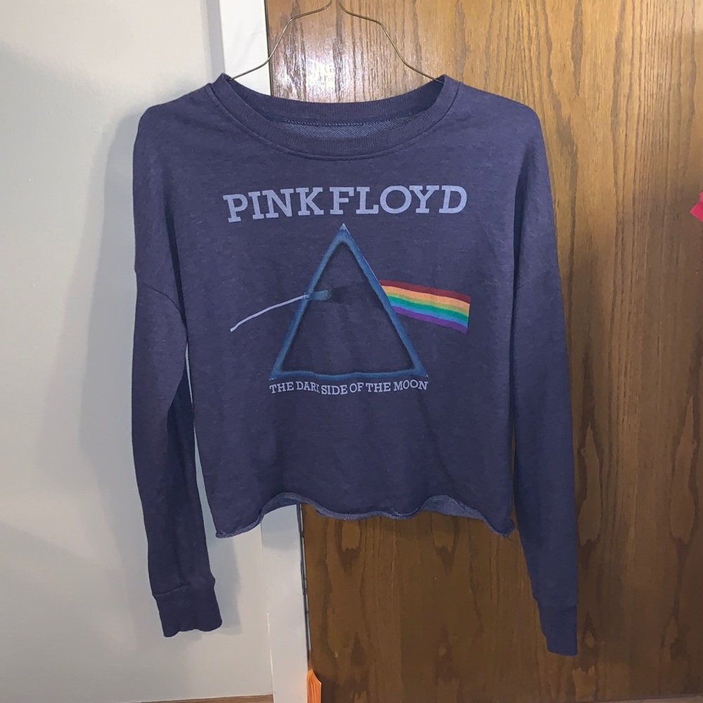 Pink Floyd crop crew neck